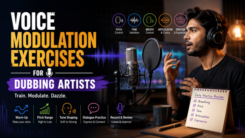 Voice Modulation Exercises for Dubbing Artists