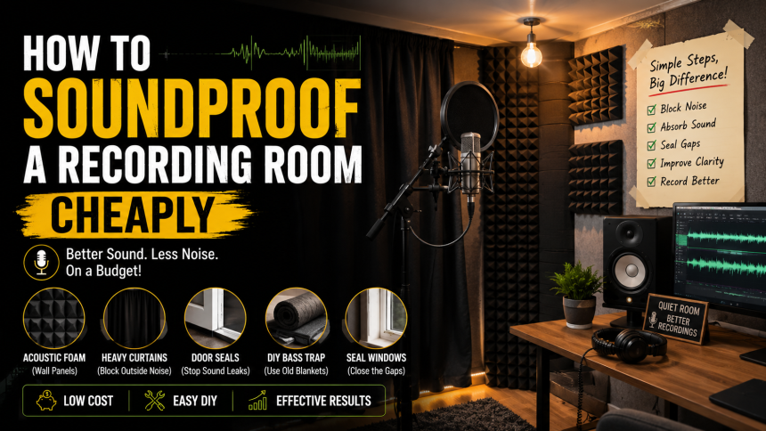 How to Soundproof a Recording Room Cheaply