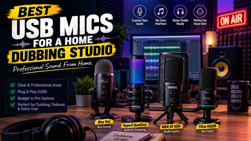 Best USB Mics for a Home Dubbing Studio